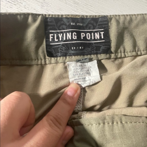 Flying Point Mens Utility Khaki Tan Shorts 28 - Picture 3 of 7